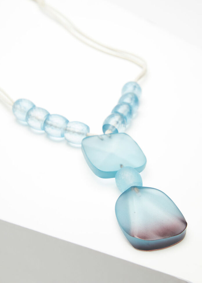 Frosted Turquoise Necklace, , hi-res
