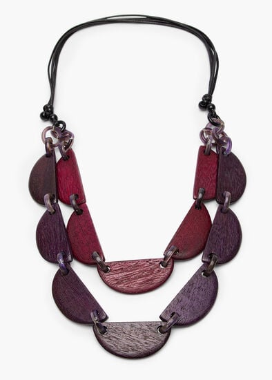 Plus Size Layered Half Moon Necklace
