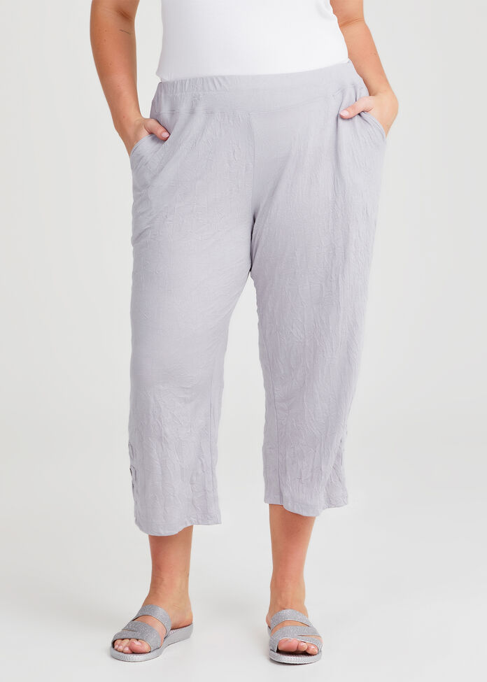 Ava Split Hem Crop Pant, , hi-res