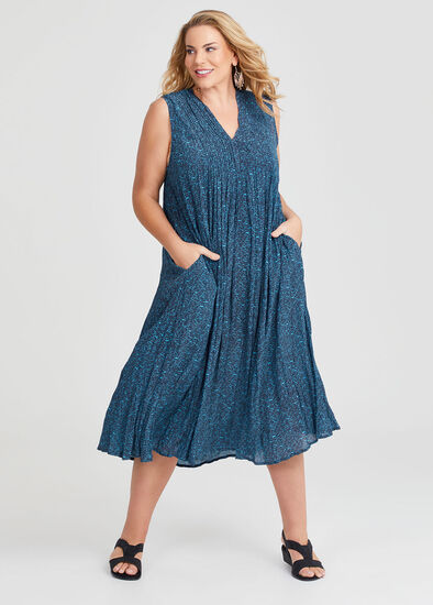 Plus Size Fiesta Sleeveless Maxi Dress