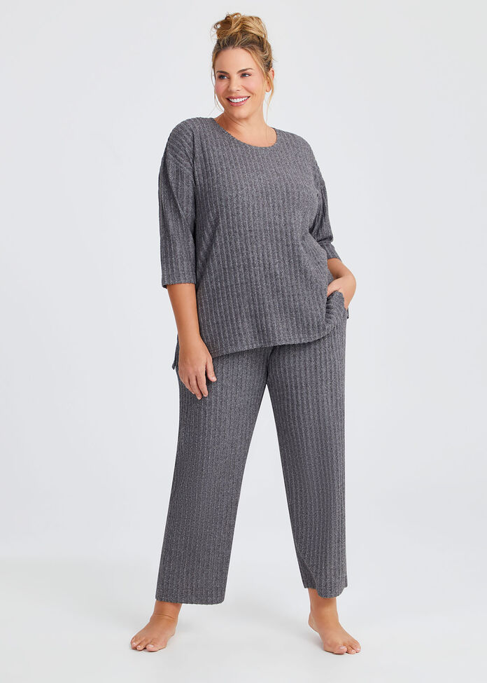 Cosy Rib Lounge Top, , hi-res