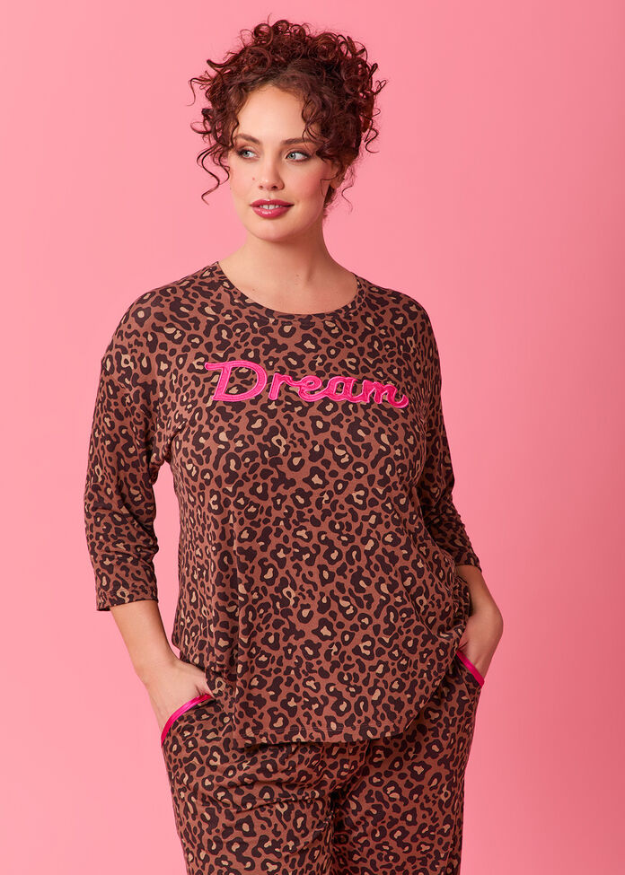 Bamboo Animal Dream Pyjama Top, , hi-res