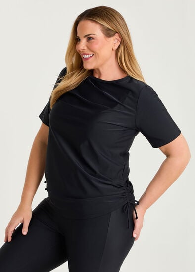 Plus Size Essential Ruched Swim Top