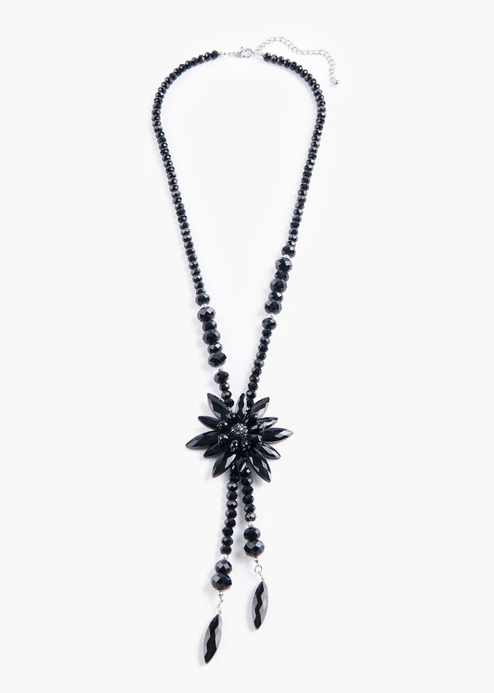 Glam Flower Necklace, , hi-res