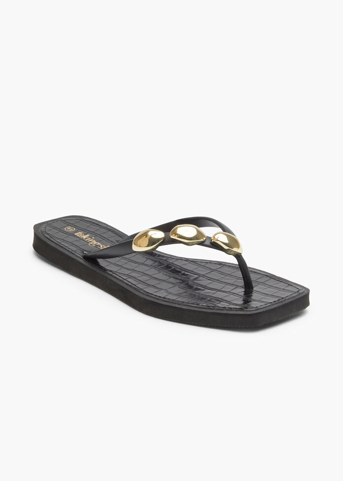 Trim Detail Flip Flop, , hi-res