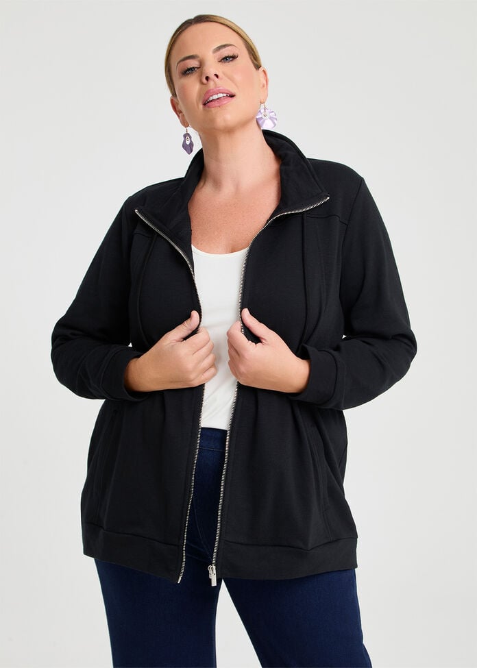 Funnel Neck Active Jacket, , hi-res
