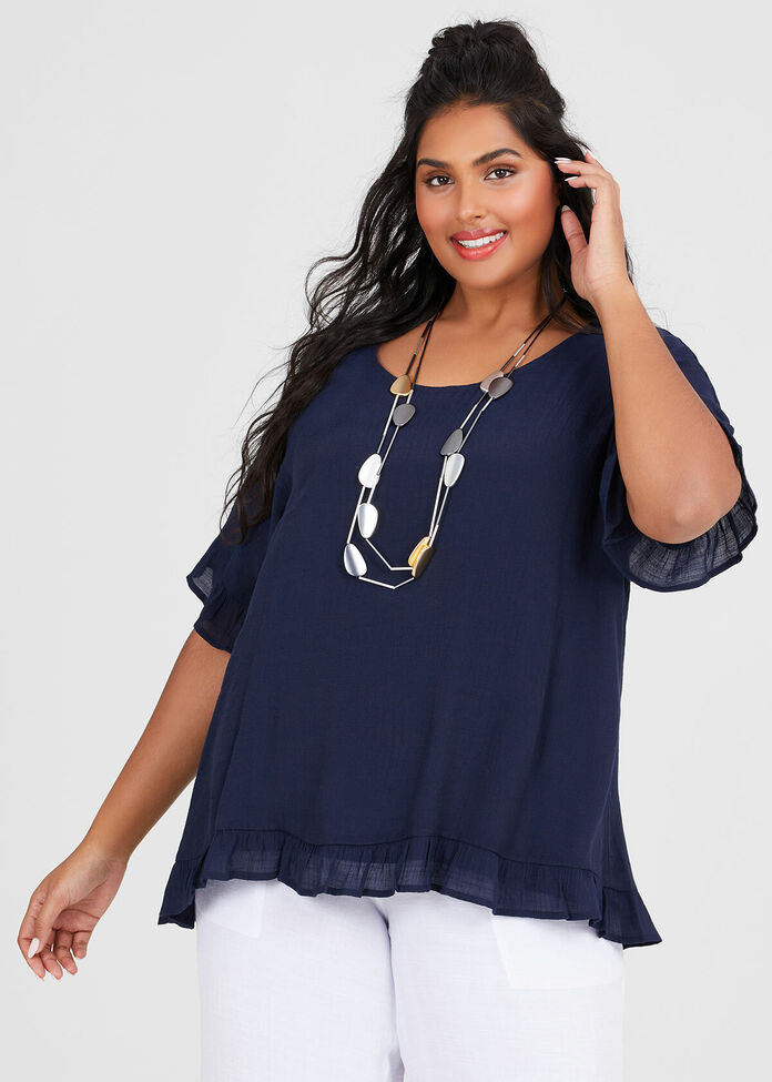 Voyage Frilly Top, , hi-res