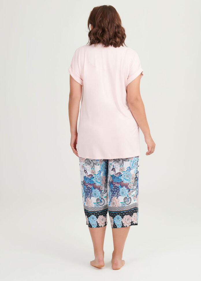 Shop Plus Size Bamboo Floral Pj Top in Pink | Sizes 12-30 | Taking Shape AU