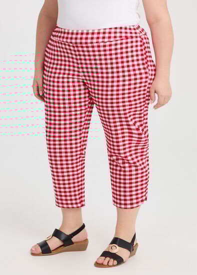 Plus Size Petite Checkmate Stretch Pant
