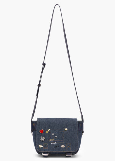 Zadig & Voltaire Readymade Canvas Messenger Bag in Red