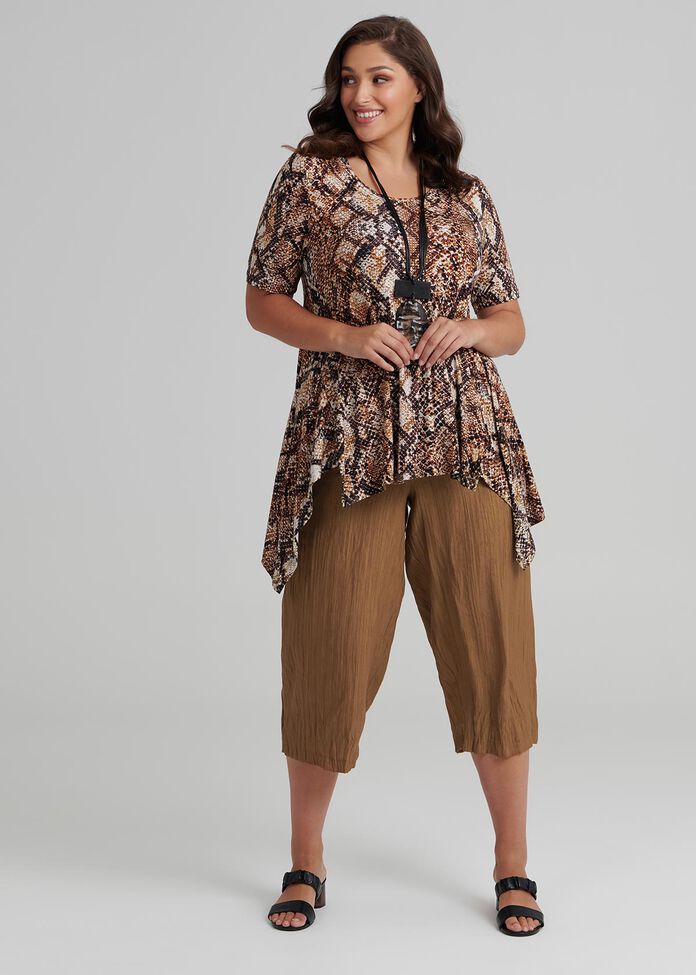 Jali Bamboo Crop Pant, , hi-res