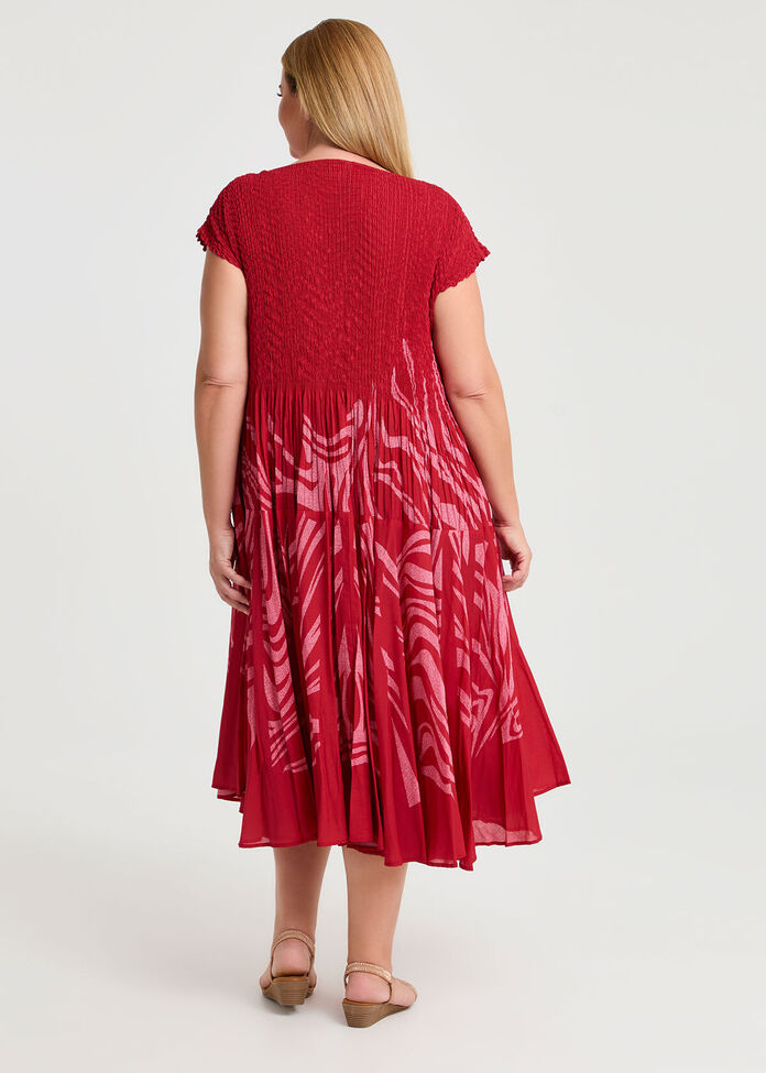 Plisse Circle Swing Dress, , hi-res