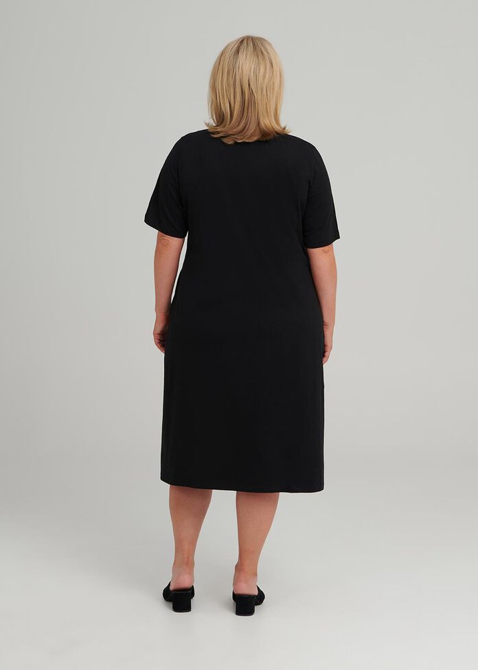 Shop Plus Size Button Down Dress in Black | Taking Shape AU