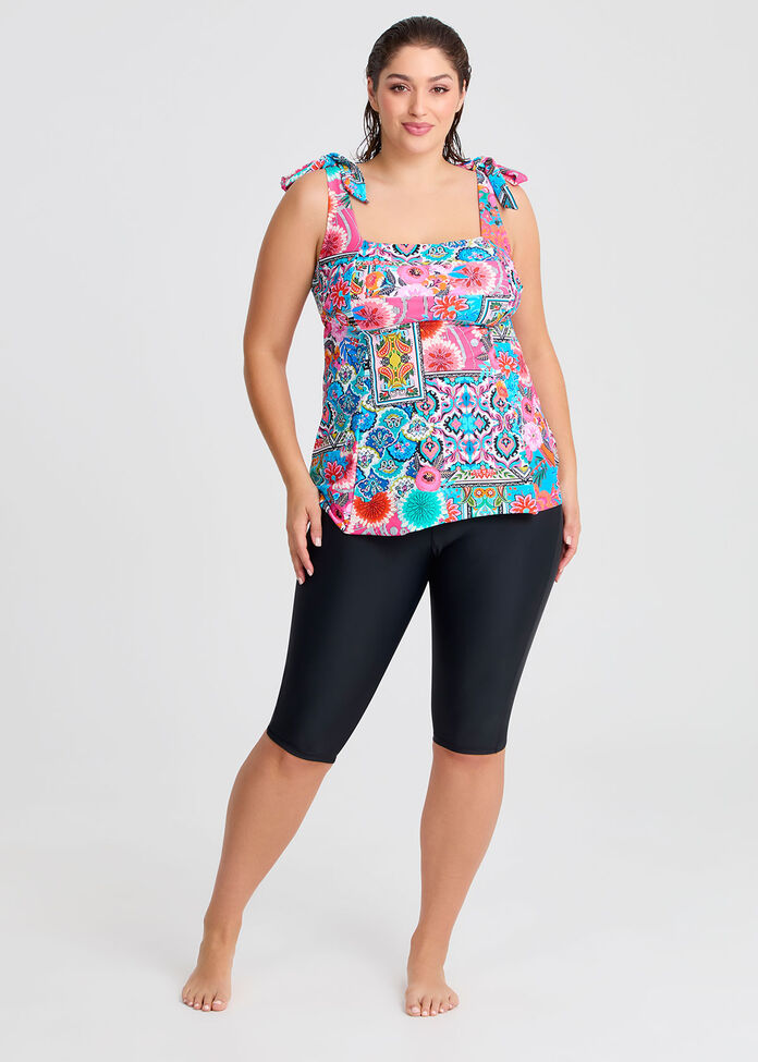 Botanica A-line Tie Tankini, , hi-res