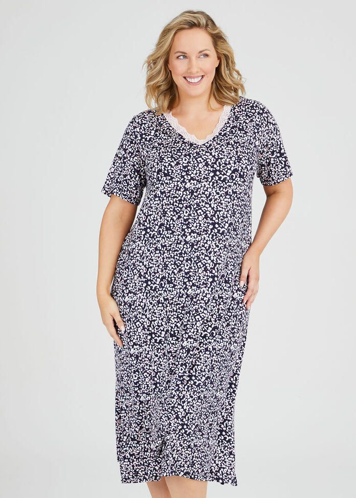 Animal Bamboo Nightie, , hi-res