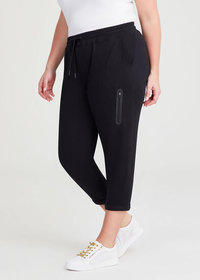 Plus Size Cotton Pocket Active Jogger