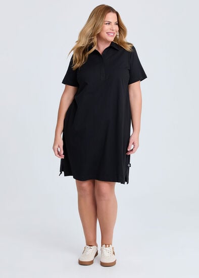 Plus Size Cotton Polo Dress