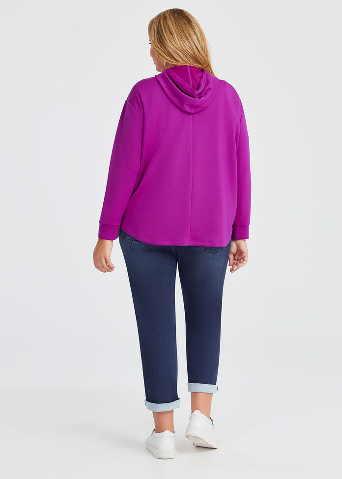 MODAL SUMMER HOODIE ZIP UP (BLACK)
