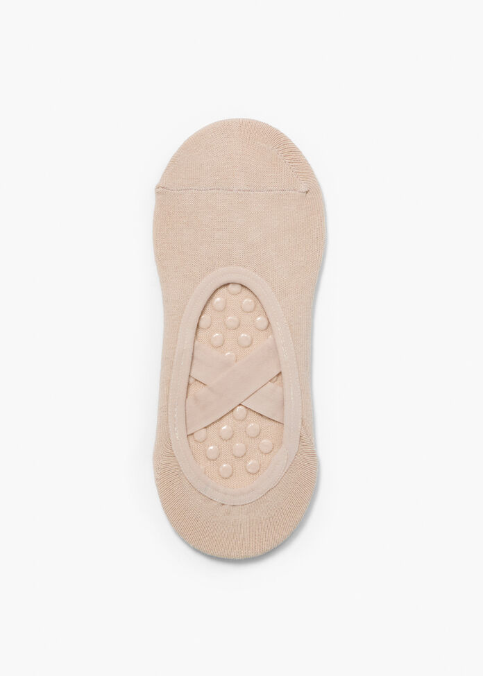 2 Pack Non Slip Grip Cotton Socks, , hi-res