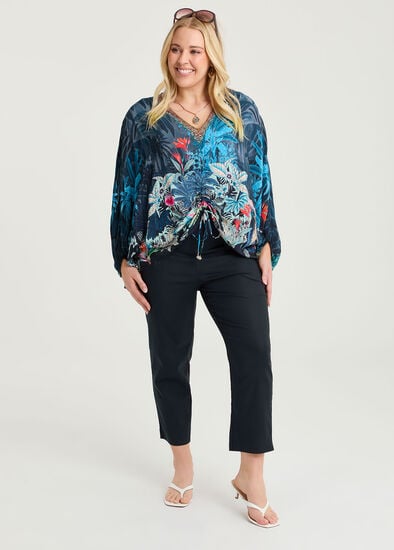 Plus Size Petite Editorial Pocket Taper Pant