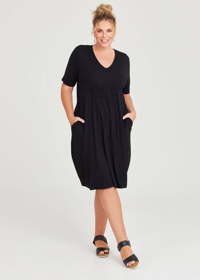 SALE![EXTRA SIZES] BLACK PLUS SIZE SHORT DRESS WITH TULLE FRONT, COCTAIL  DRESS