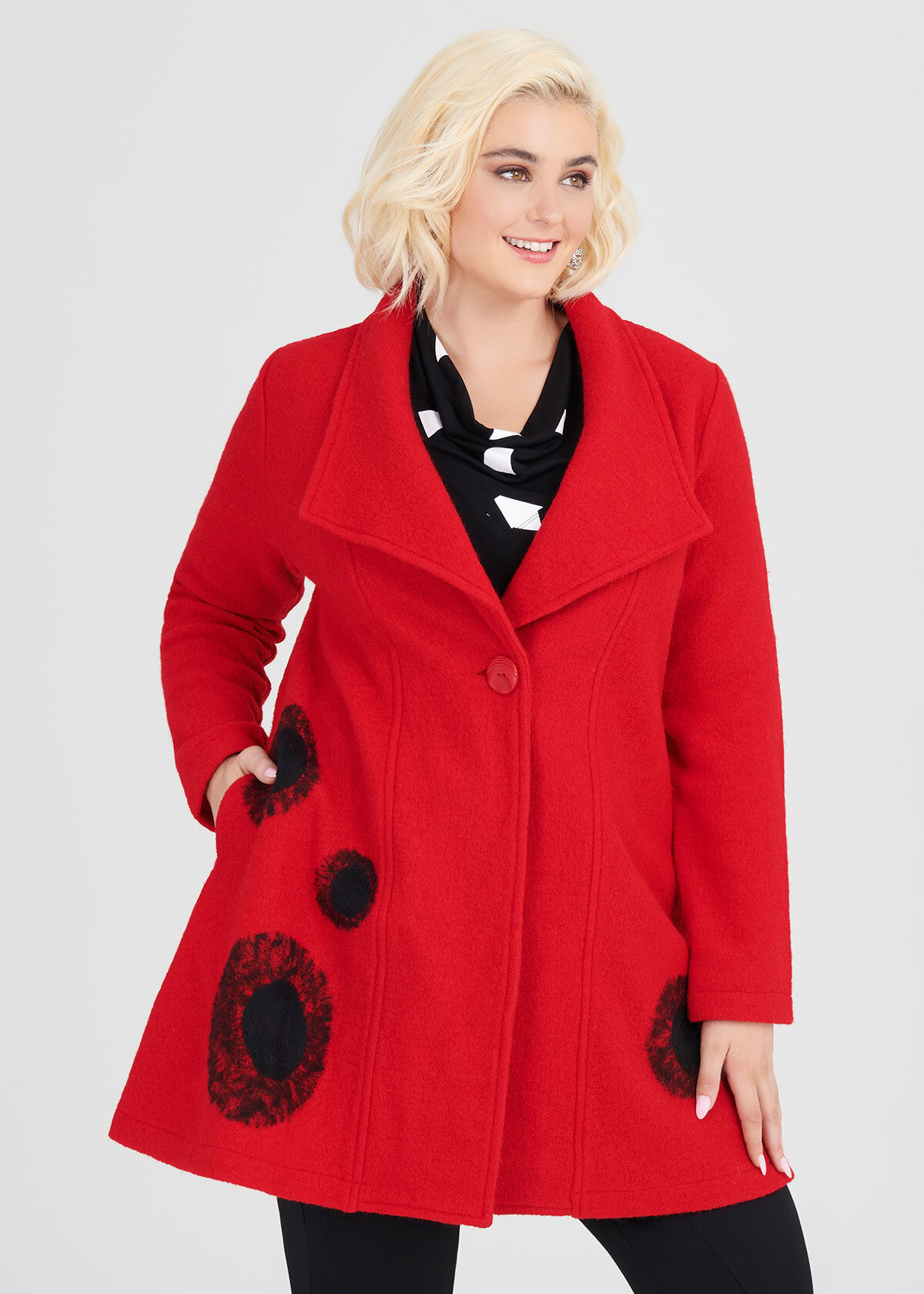 Frankie Boiled Wool Coat