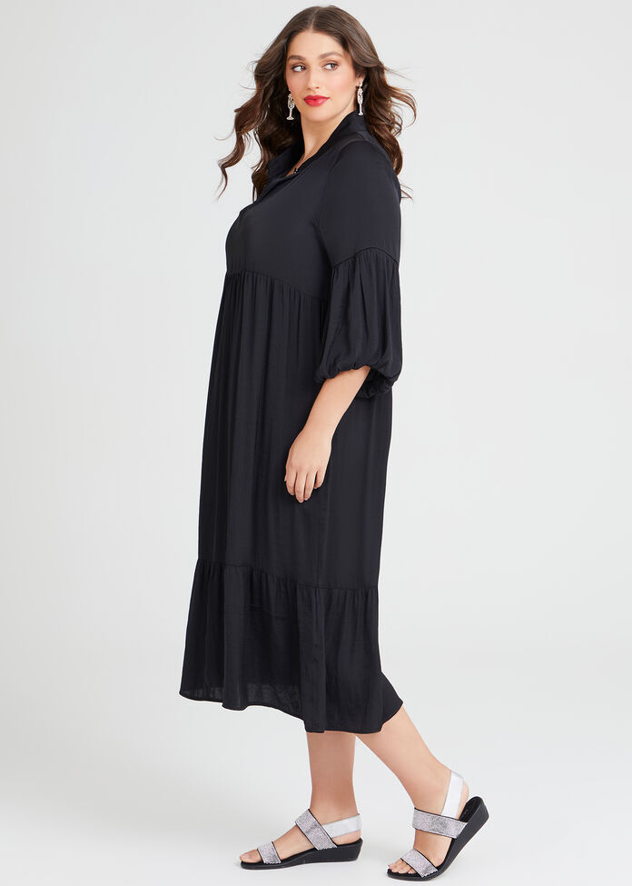 Shop Plus Size Luxe Party Perfect Boho Dress in Black | Sizes 12-30 ...