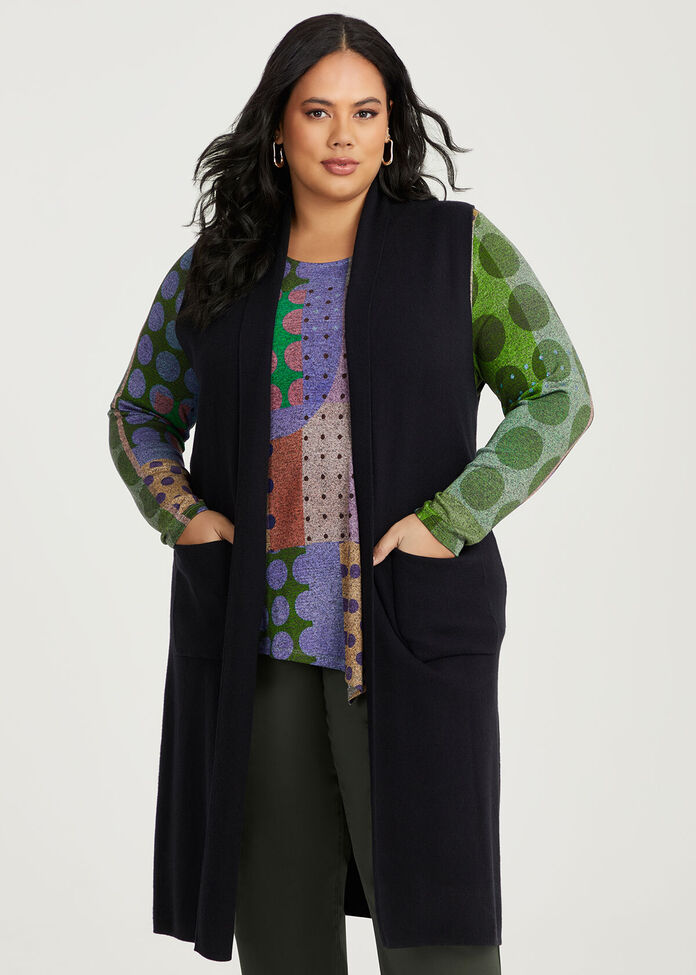Soft Touch Knit Pocket Vest, , hi-res