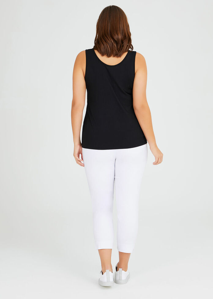 Shop Plus Size Bamboo Base Cami in Black