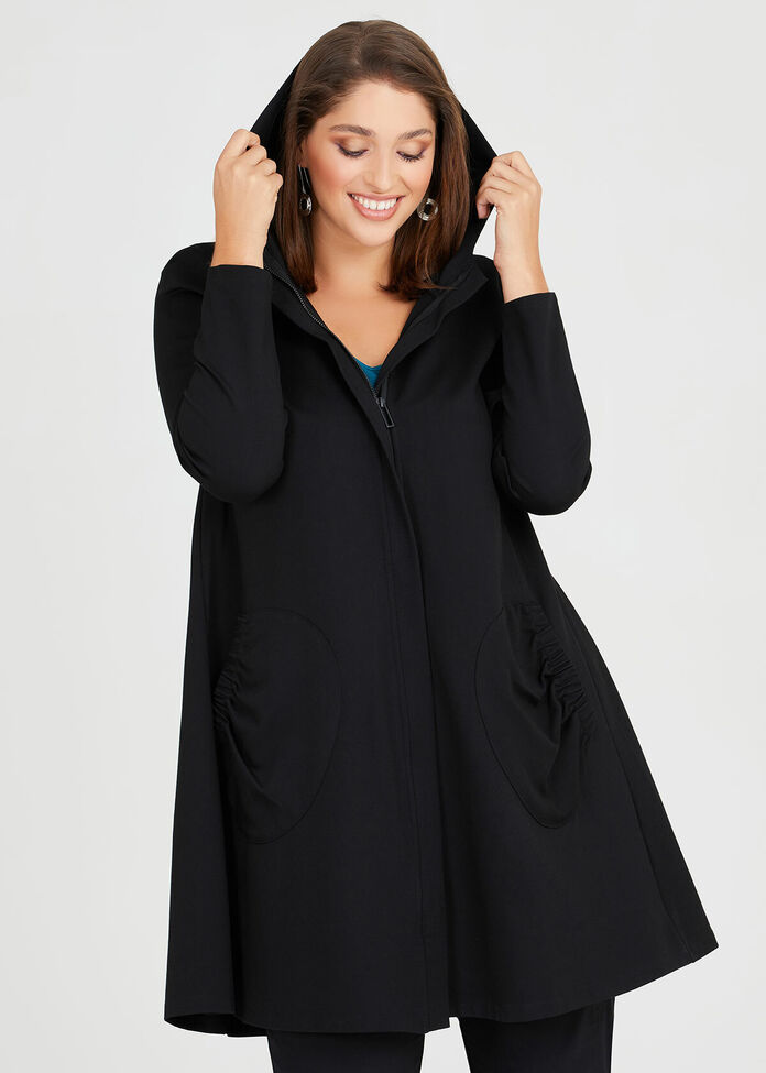 Shop Plus Size Bamboo Ponte Commotion Jacket in Black | Taking Shape AU