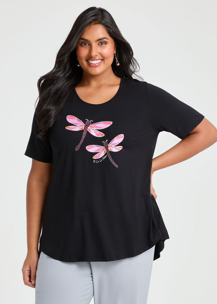 Natural Christmas Glitter Bug Tee, , hi-res