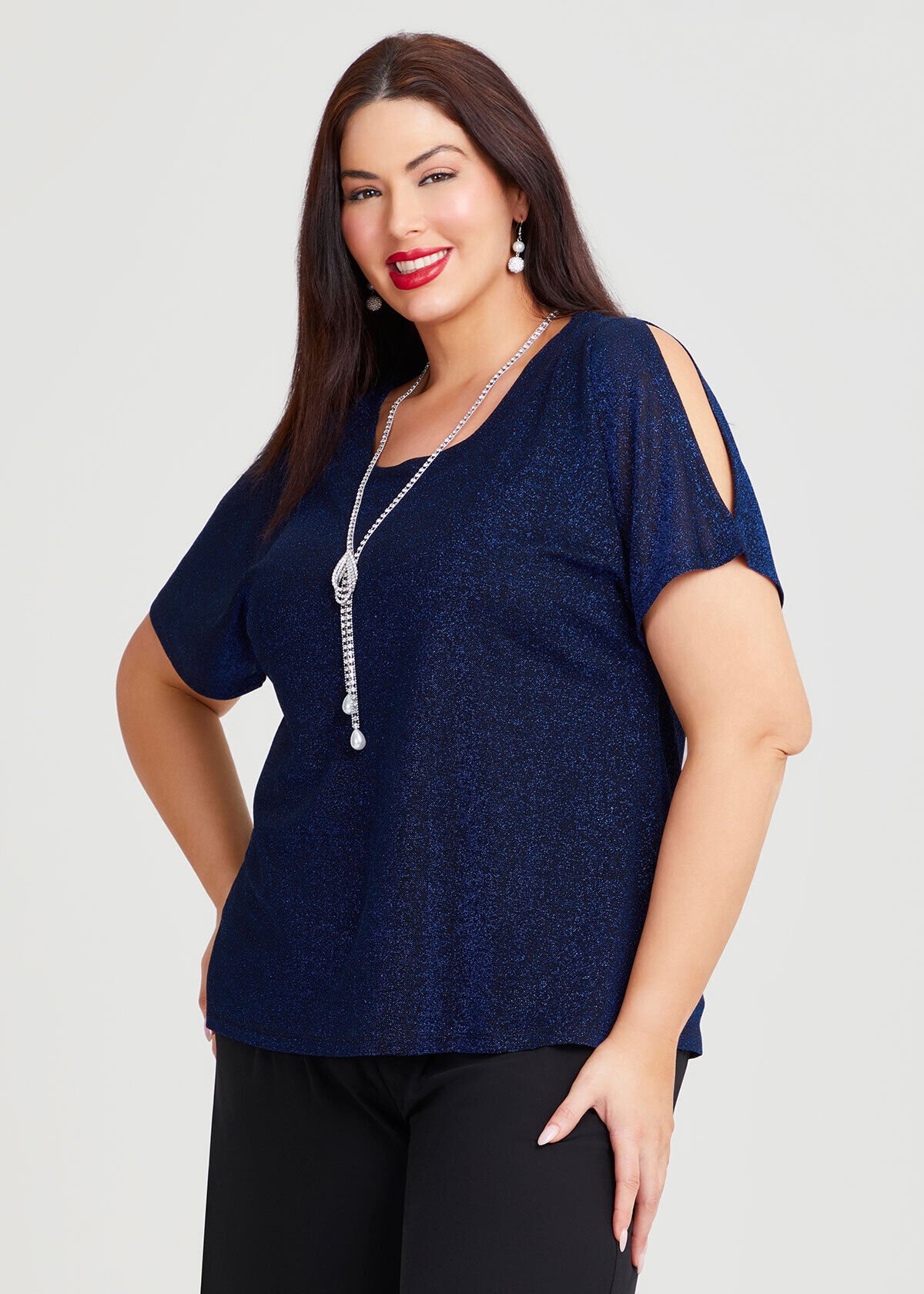Evening tops for plus size ladies outlet