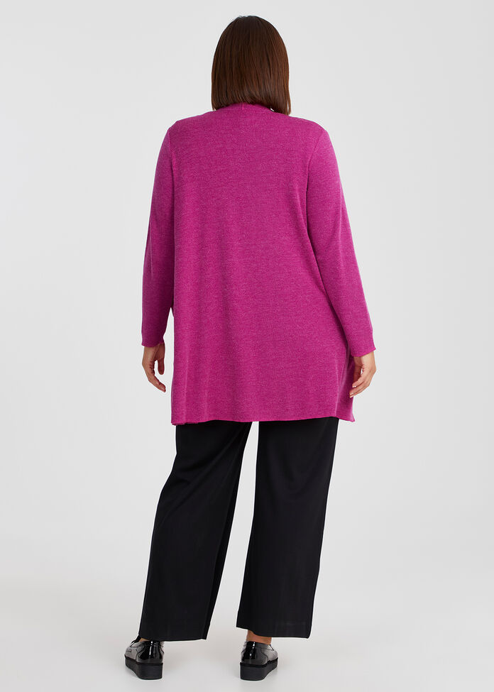 Shop Plus Size Drape Front Holly Cardigan, Pink | Taking Shape NZ