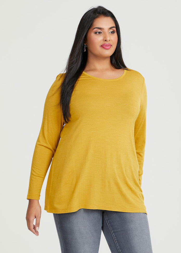 Shop Plus Size Wool Bamboo Top in Yellow | Taking Shape AU