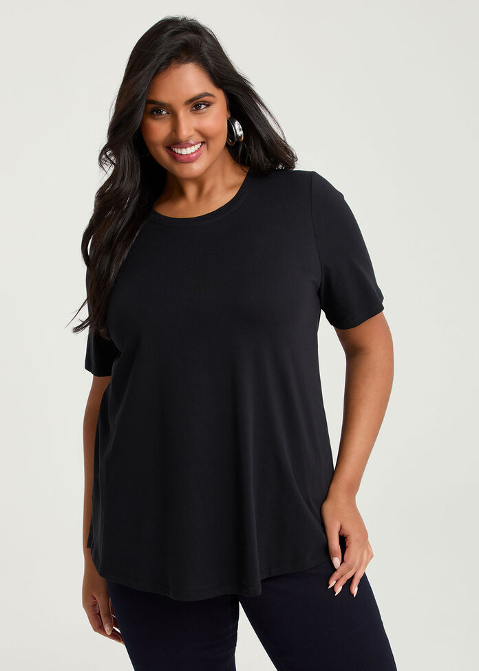 Organic Cotton Crew Neck T-shirt, , hi-res