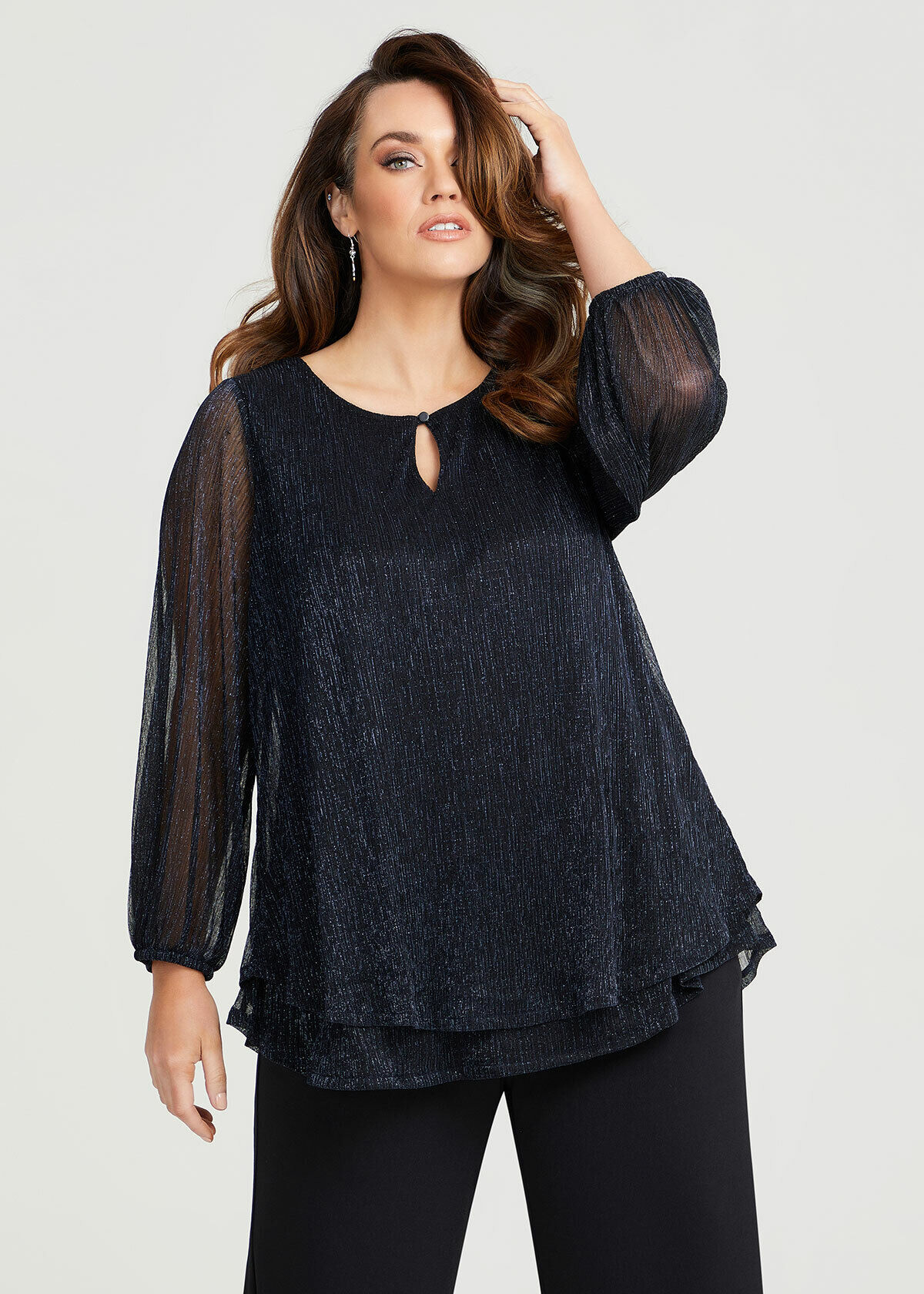Plus size cocktail hotsell blouses
