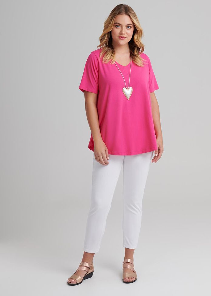 V Neck Swing Tee, , hi-res