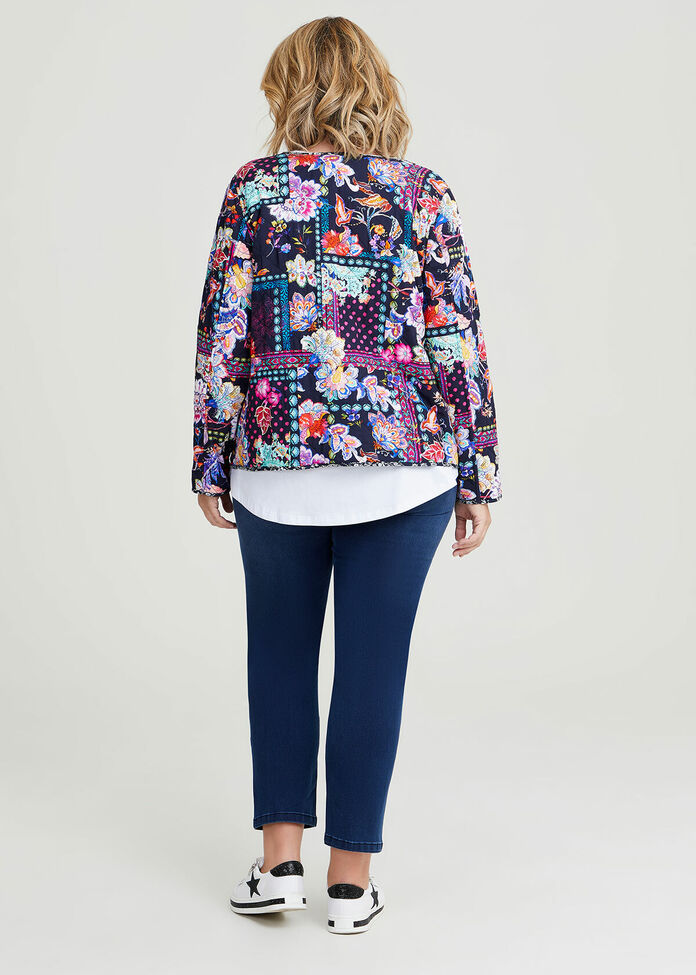 Shop Plus Size Reversible Quilted Jacket, Multi | Taking Shape AU