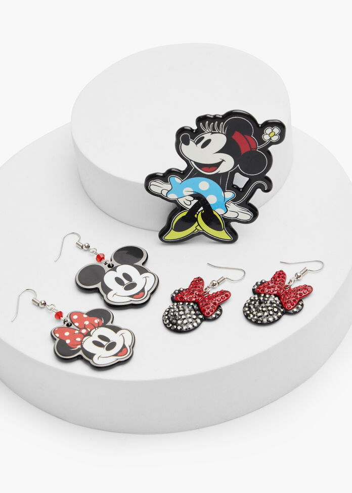 Mickey & Minnie Earrings, , hi-res