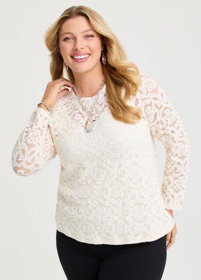 Plus Size Lace Top