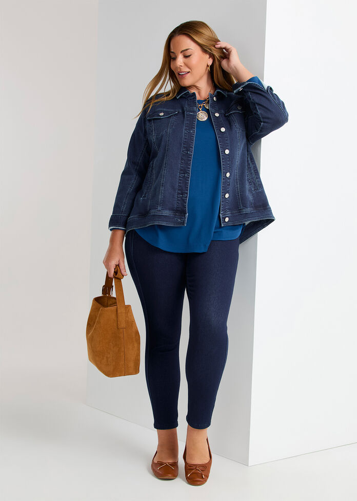 Rib Hi-lo Top, , hi-res