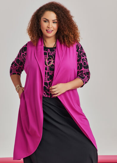 Plus Size Natural Geo Viva Top