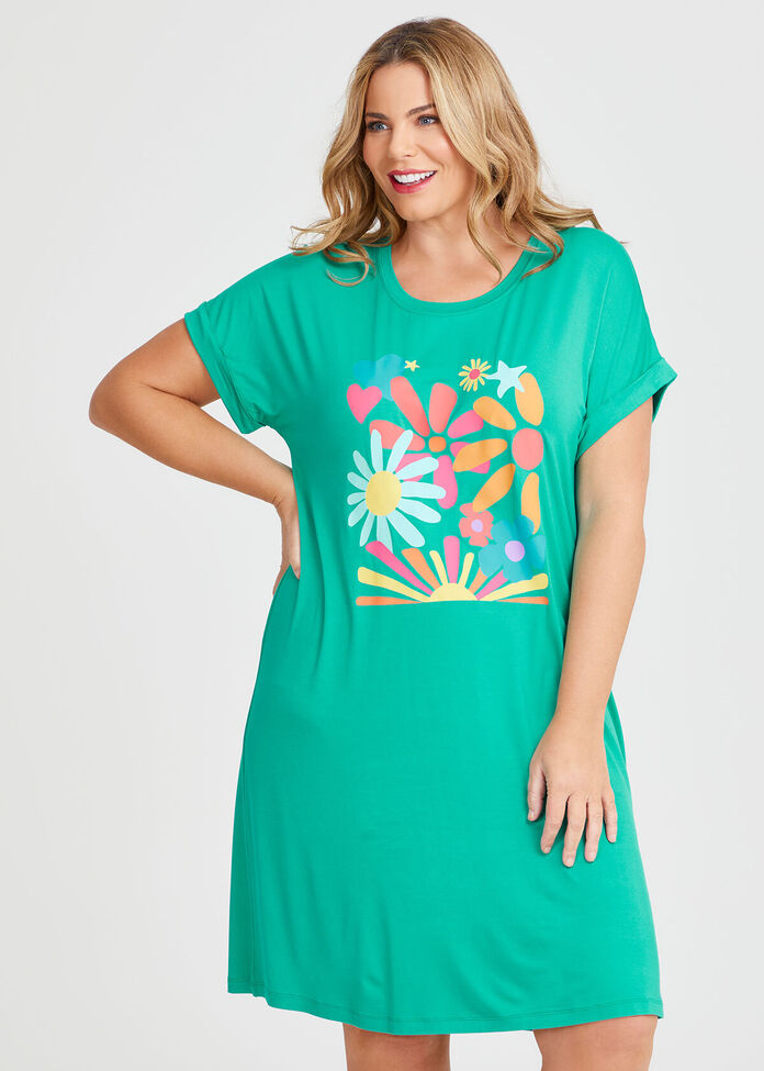 Bamboo Sleep Tee Nightie, , hi-res