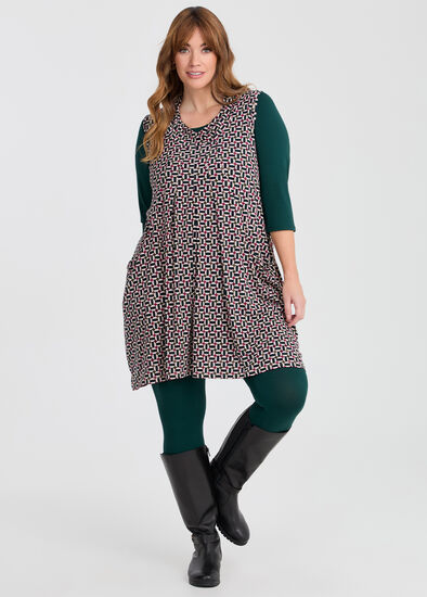 Plus Size Printed Tunic