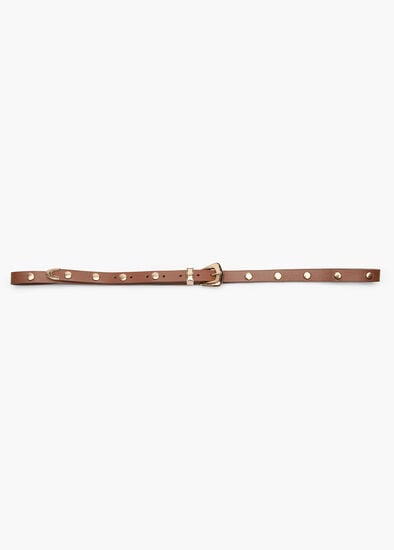 Plus Size Gold Stud Thin Belt