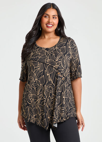 Plus Size Gemma Luna Angle Crush Top