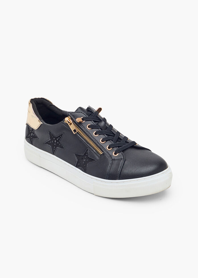 Star Bejewelled Sneakers, , hi-res
