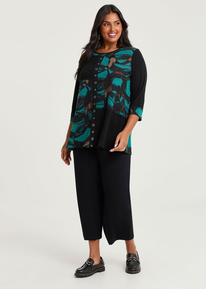 Swirl Spliced Snug Tunic, , hi-res