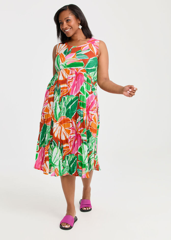 Cotton Favourite Sleeveless Dress, , hi-res