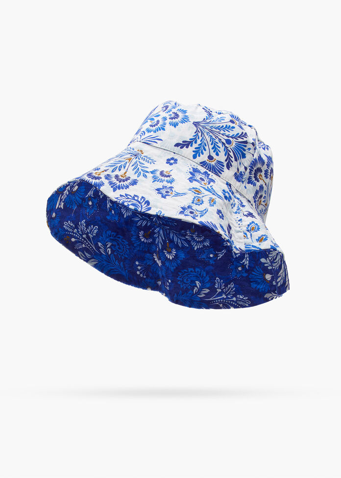 Bohemian Blue Reversible Hat, , hi-res